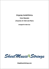 Dinicu/Heifetz - Hora Staccato for Violin Duo P.O.D. cover